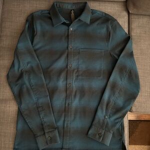 Men's Teal Button-Up Shirt